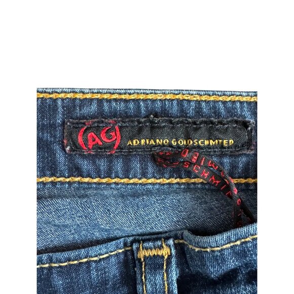 Adriano Goldschmied The Angel Womens Jeans Size 14 Blue Embroidered Pockets Low - Picture 3 of 5